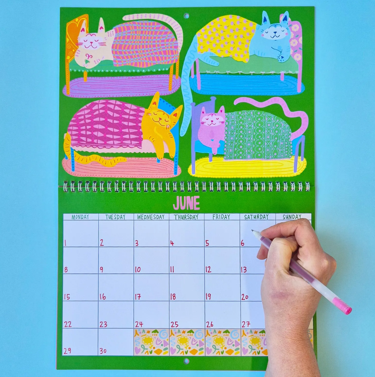 2026 Kitty Calendar | 2026 Wall Calendar | Cat Calendar | 2026 Wall Planner by Able and Game (Copy) (Copy)