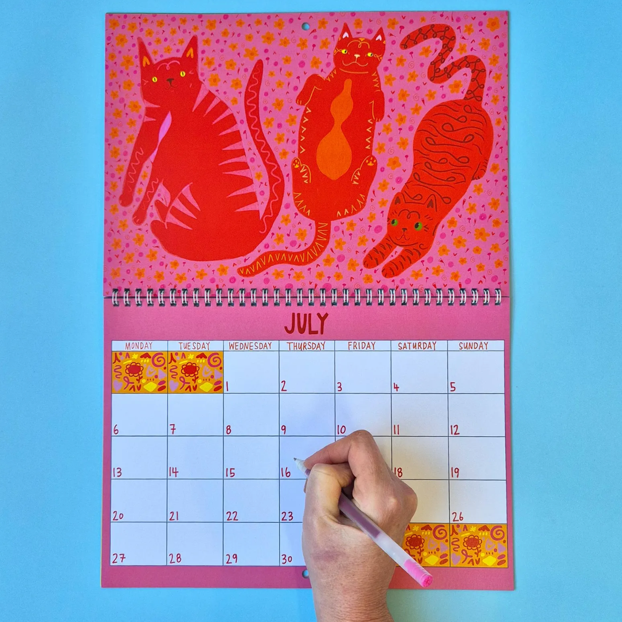2026 Kitty Calendar | 2026 Wall Calendar | Cat Calendar | 2026 Wall Planner by Able and Game (Copy) (Copy)