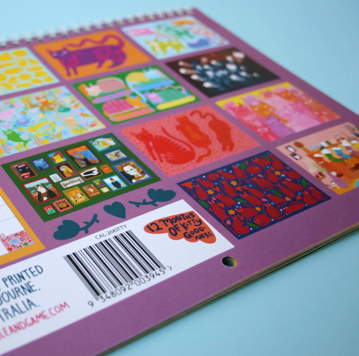 2026 Kitty Calendar | 2026 Wall Calendar | Cat Calendar | 2026 Wall Planner by Able and Game (Copy) (Copy)