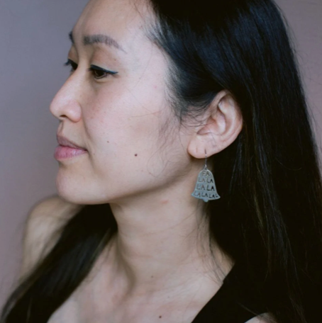 DENZ Mini "Fa La La" Bell earrings in Gold or Silver