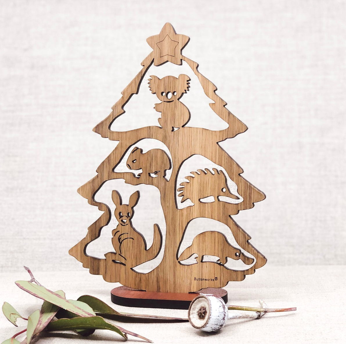 Buttonworks Australian Christmas Tree - choose from Small or Large
