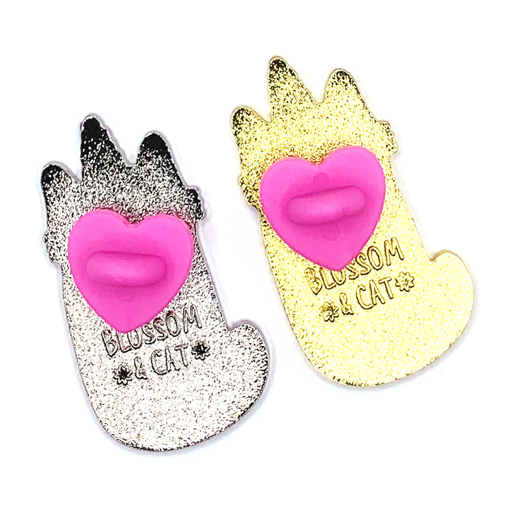 Blossom & Cat - Caticorn Enamel Pin · Lilac or Yellow · Choose Your Colour