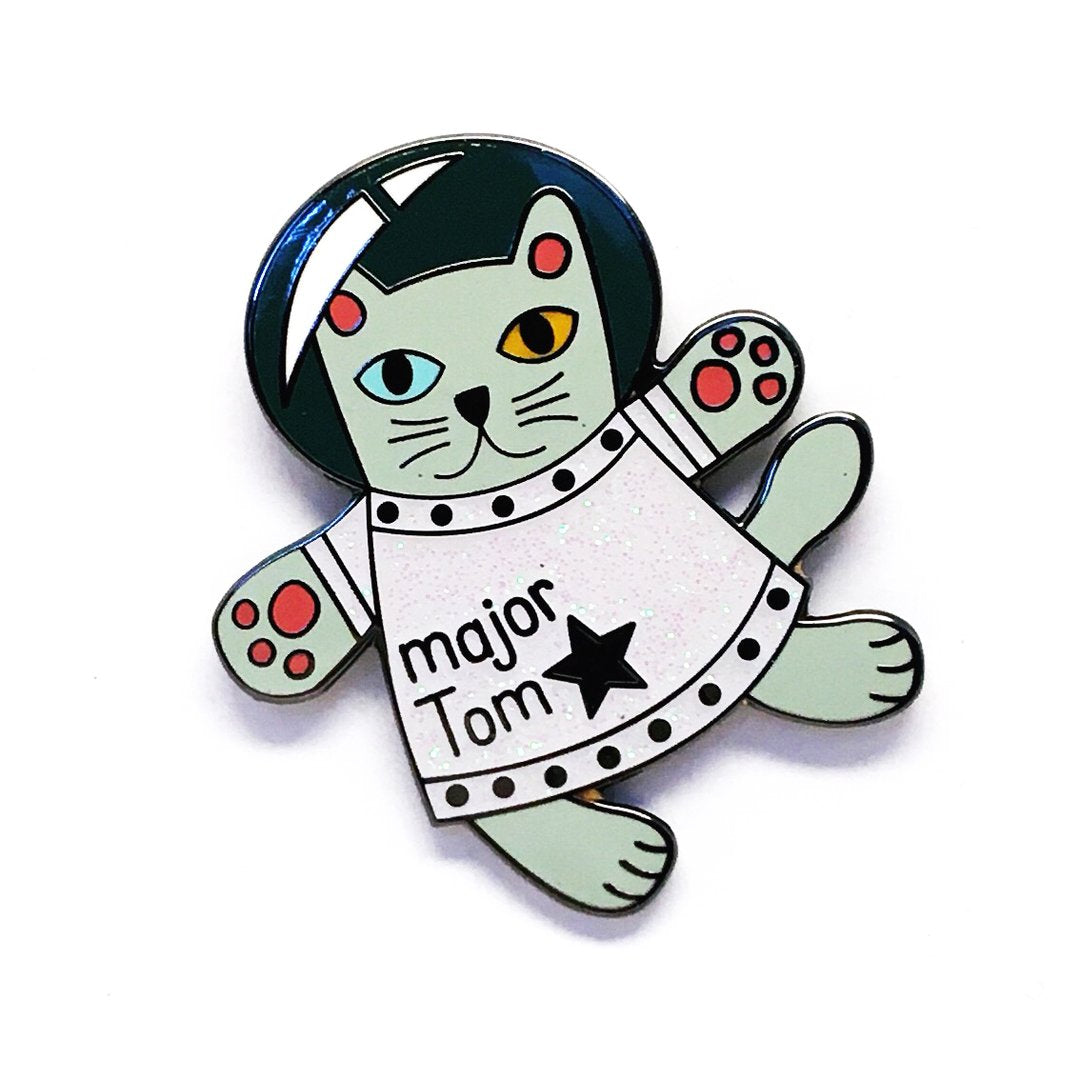 Blossom & Cat - Major Tom pin Choose Your Colour!