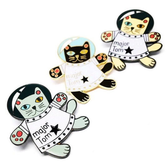Blossom & Cat - Major Tom pin Choose Your Colour!