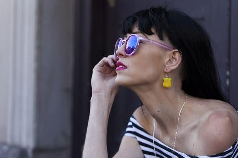 Saturday Lollipop - food earrings - pineapple danglies!