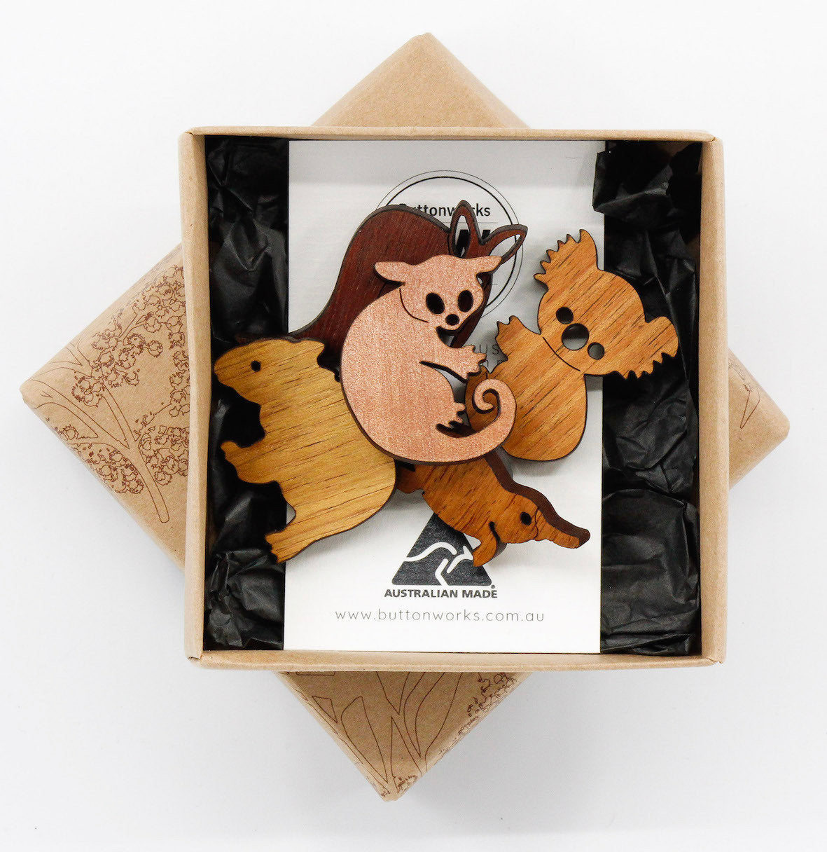 Box of Animals - Magnets by BUTTONWORKS
