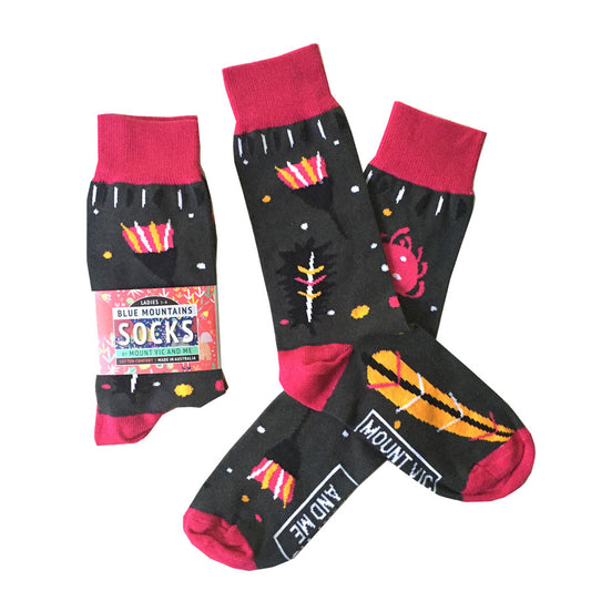 Blue Mountains Socks : Australian Flora