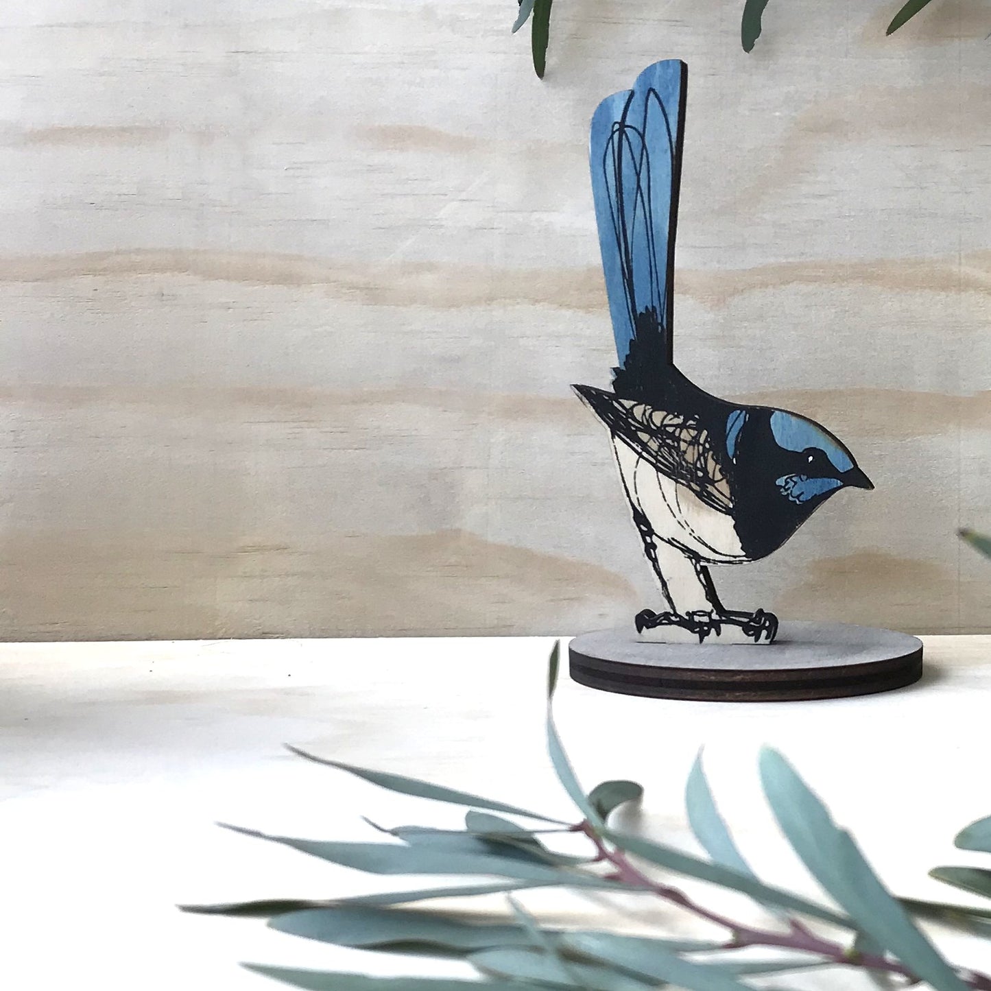 Bridget Farmer - Standing Bird - Superb Fairy Wren