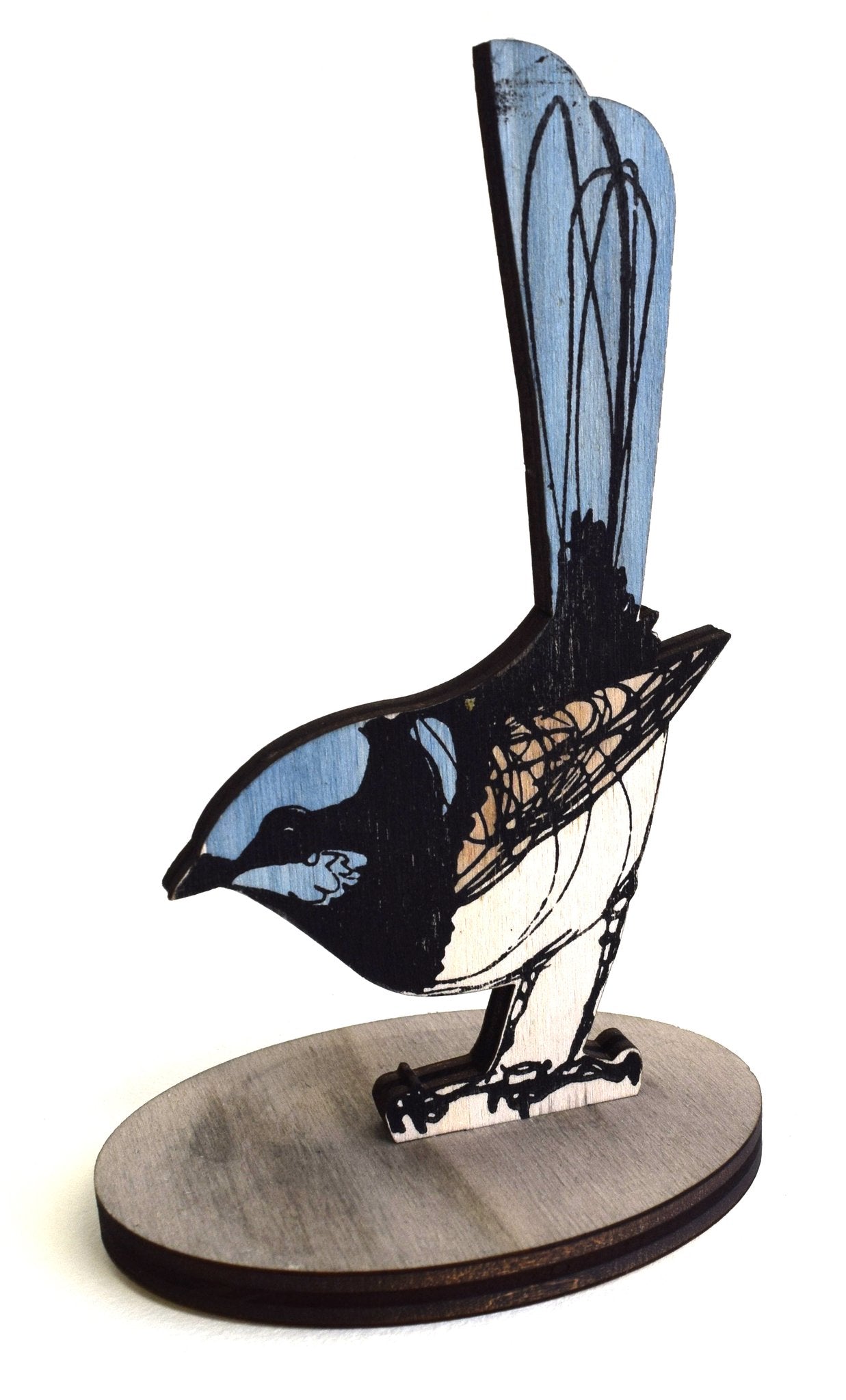 Bridget Farmer - Standing Bird - Superb Fairy Wren