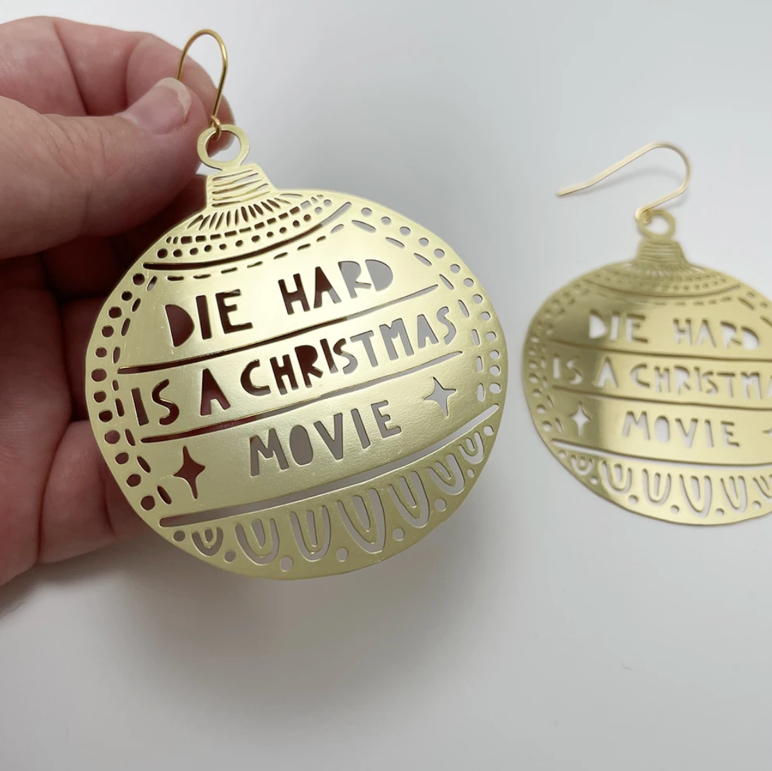Christmas bauble earrings deals