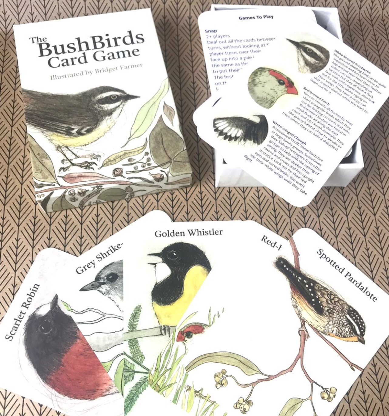 Bridget Farmer - The Bush Birds - Card Game