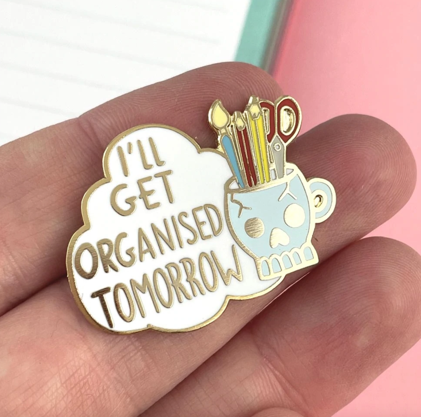 Jubly Umph - I'll Get Organized Tomorrow Lapel Pin