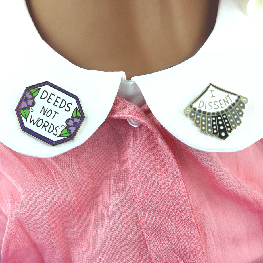 Jubly Umph - Deeds Not Words Lapel Pin
