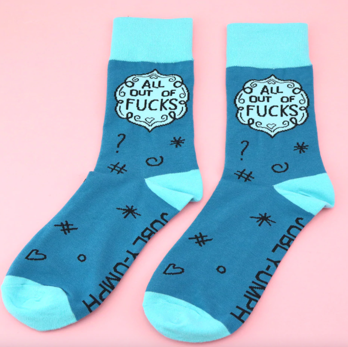 Jubly Umph All Out of F*cks Socks