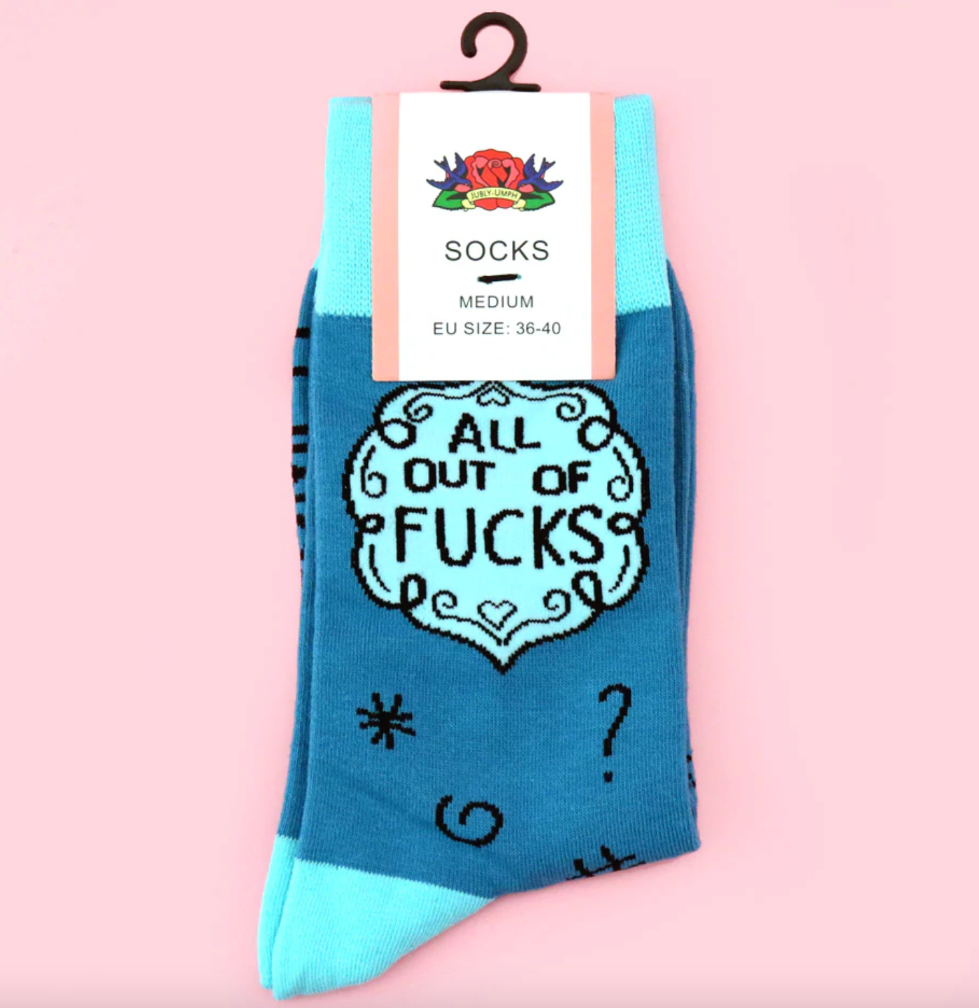 Jubly Umph All Out of F*cks Socks