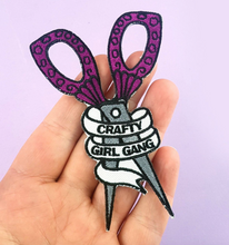 Jubly Umph - CRAFTY GIRL GANG SCISSORS EMBROIDERED PATCH