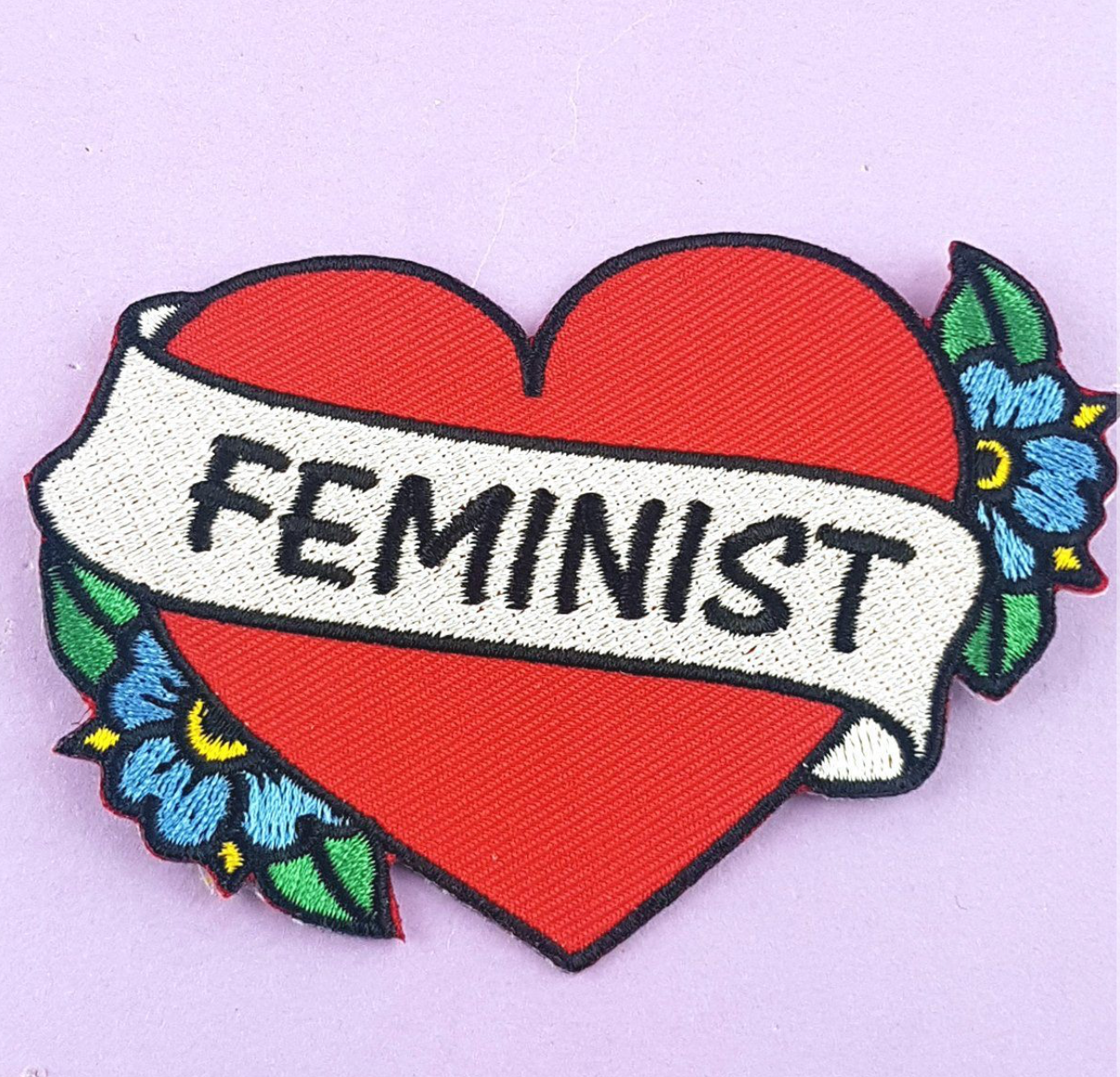 Jubly Umph - FEMINIST HEART EMBROIDERED PATCH