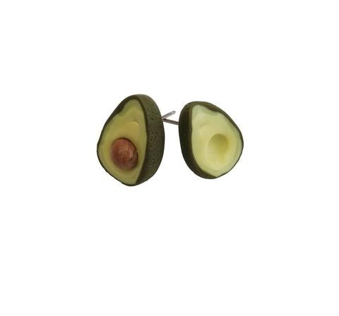 Saturday Lollipop - Food earrings - Avocado