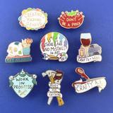 Jubly Umph - Crafts and wine Lapel Pin