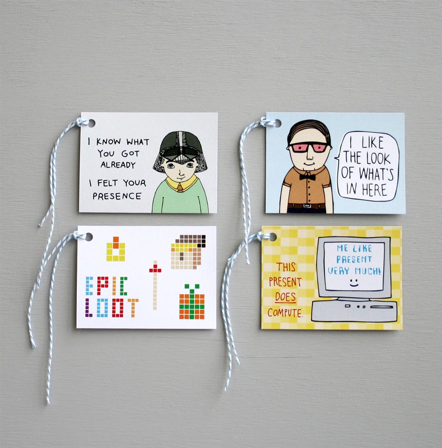 Able & Game - Nerd Tags - Pack Of Eight