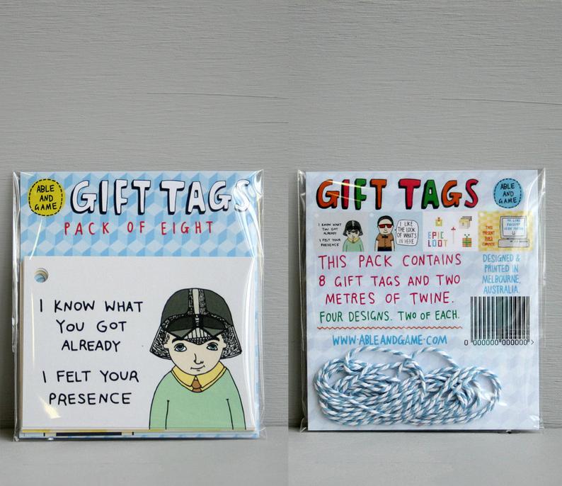 Able & Game - Nerd Tags - Pack Of Eight