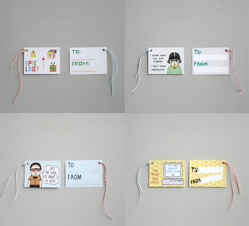 Able & Game - Nerd Tags - Pack Of Eight