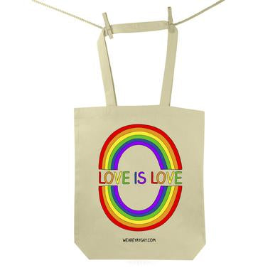 Red Parka (Jen Cossins) - Love is Love tote bag