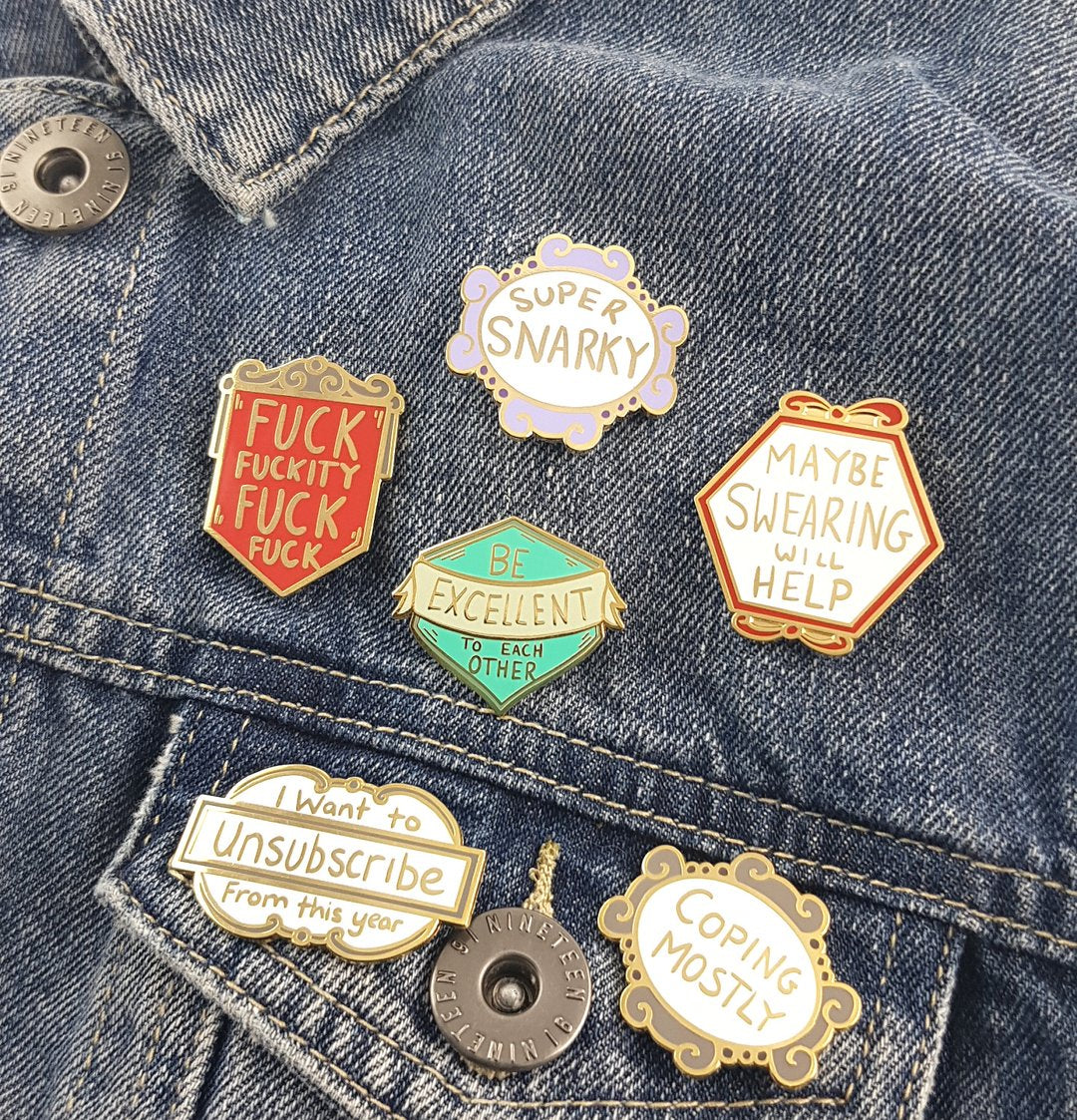 Jubly Umph - F*** F***ity F*** F*** LAPEL PIN