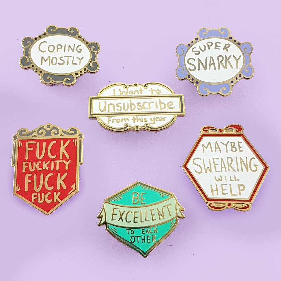 Jubly Umph - F*** F***ity F*** F*** LAPEL PIN