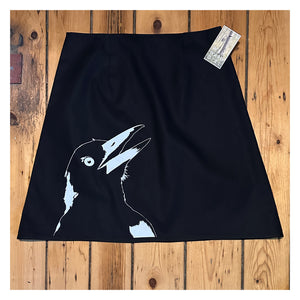 WAYWARD GIRL "Molly" screen printed cotton drill Aline skirt with bias hem