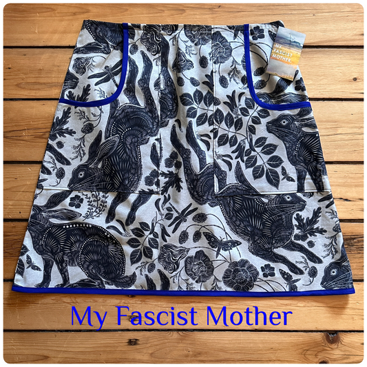 My Fascist Mother A-Line skirt - "Pernickety" - qualifies for FREE SHIPPING!