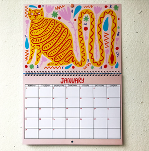 2024 Kitty Calendar | 2024 Wall Calendar | Cat Calendar | 2024 Wall Planner by Able and Game