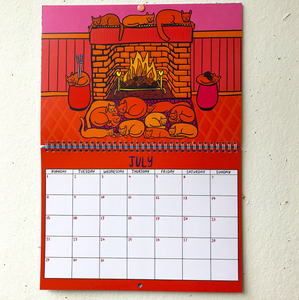 2024 Kitty Calendar | 2024 Wall Calendar | Cat Calendar | 2024 Wall Planner by Able and Game