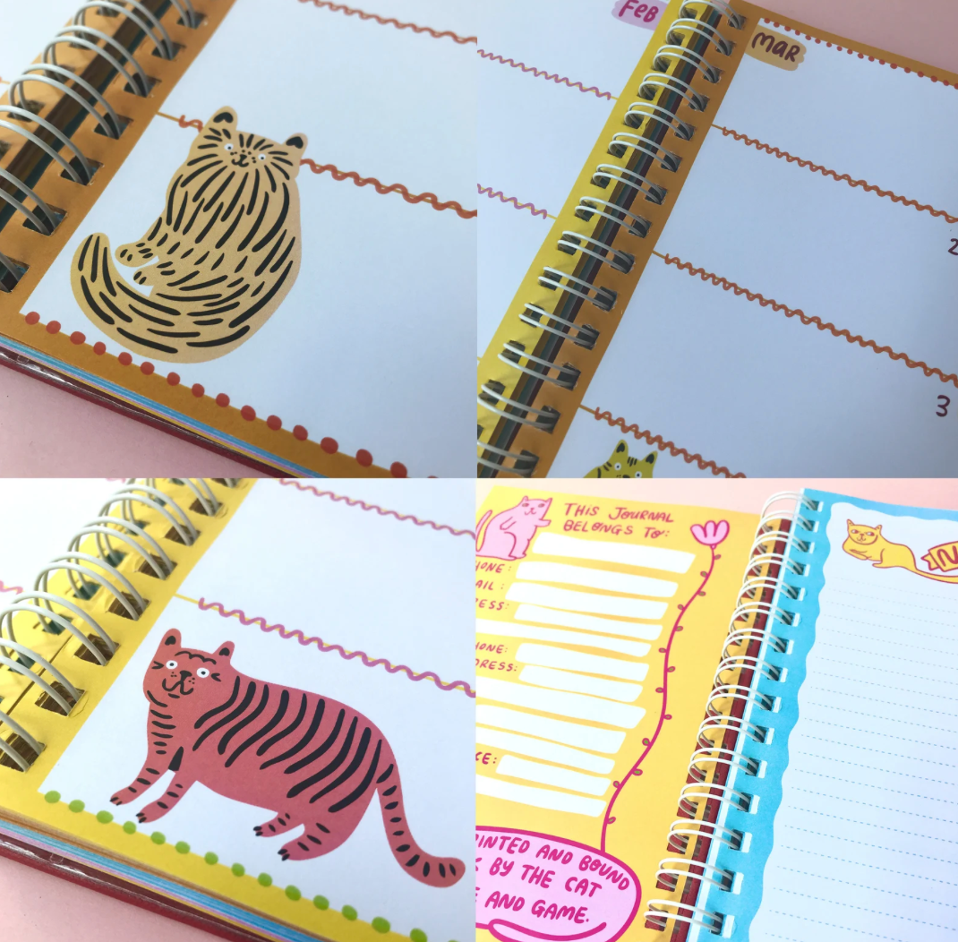 2024 BLACKARTSYGIRL JOURNAL AND PLANNER (CAT THEME)