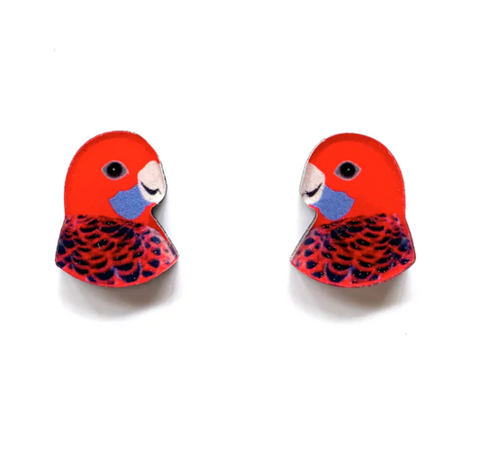 Smyle Designs Crimson Rosella Studs