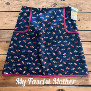 My Fascist Mother A-Line skirt - "Clarity" - qualifies for FREE SHIPPING!