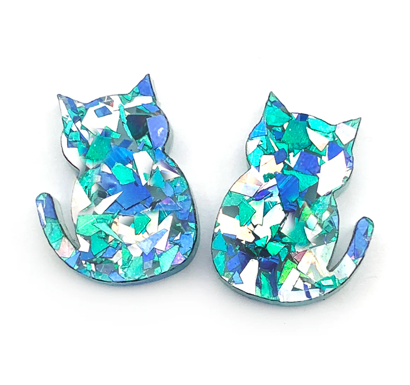 Blossom and Cat - Funky Cat Stud · Glitzy · Choose your colour!