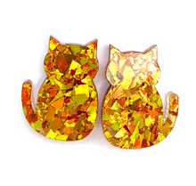 Blossom and Cat - Funky Cat Stud · Glitzy · Choose your colour!