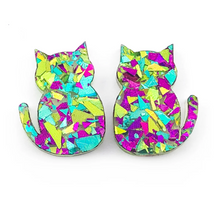 Blossom and Cat - Funky Cat Stud · Glitzy · Choose your colour!