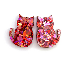 Blossom and Cat - Funky Cat Stud · Glitzy · Choose your colour!