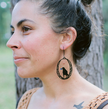 DENZ "Bowerbird" dangles statement earrings