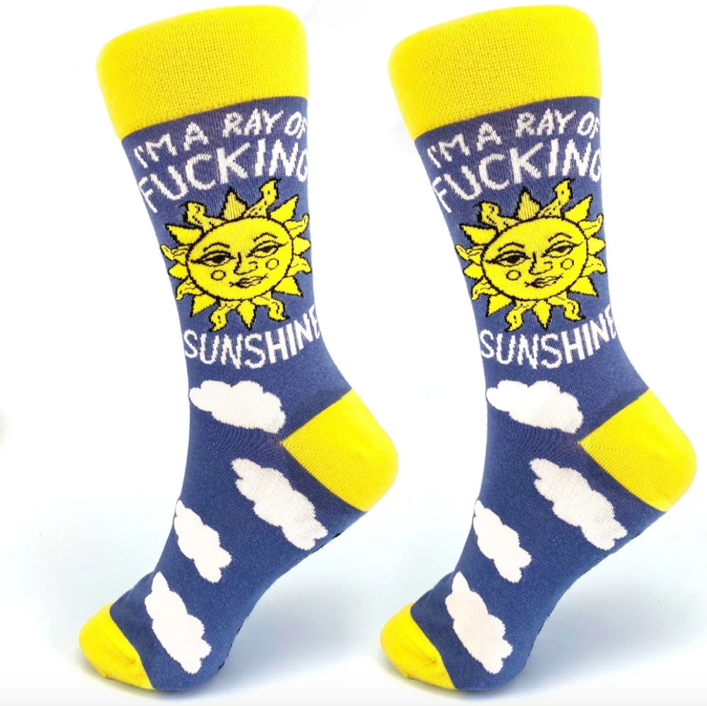 Jubly Umph I'm A Ray Of Fucking Sunshine Socks