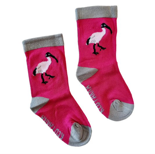 Red Parka Socks: Ibis BABY socks