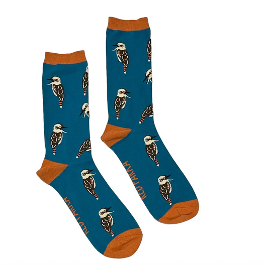 Red Parka Socks: Kookaburra socks for CHILDREN