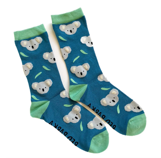 Red Parka Socks: Koala socks for CHILDREN