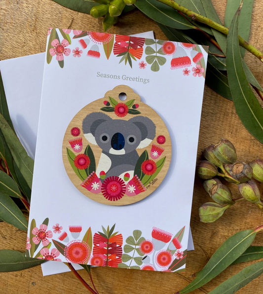 Little Hello Studio Australian Shaped Christmas Decoration Cards - 5 to choose from!