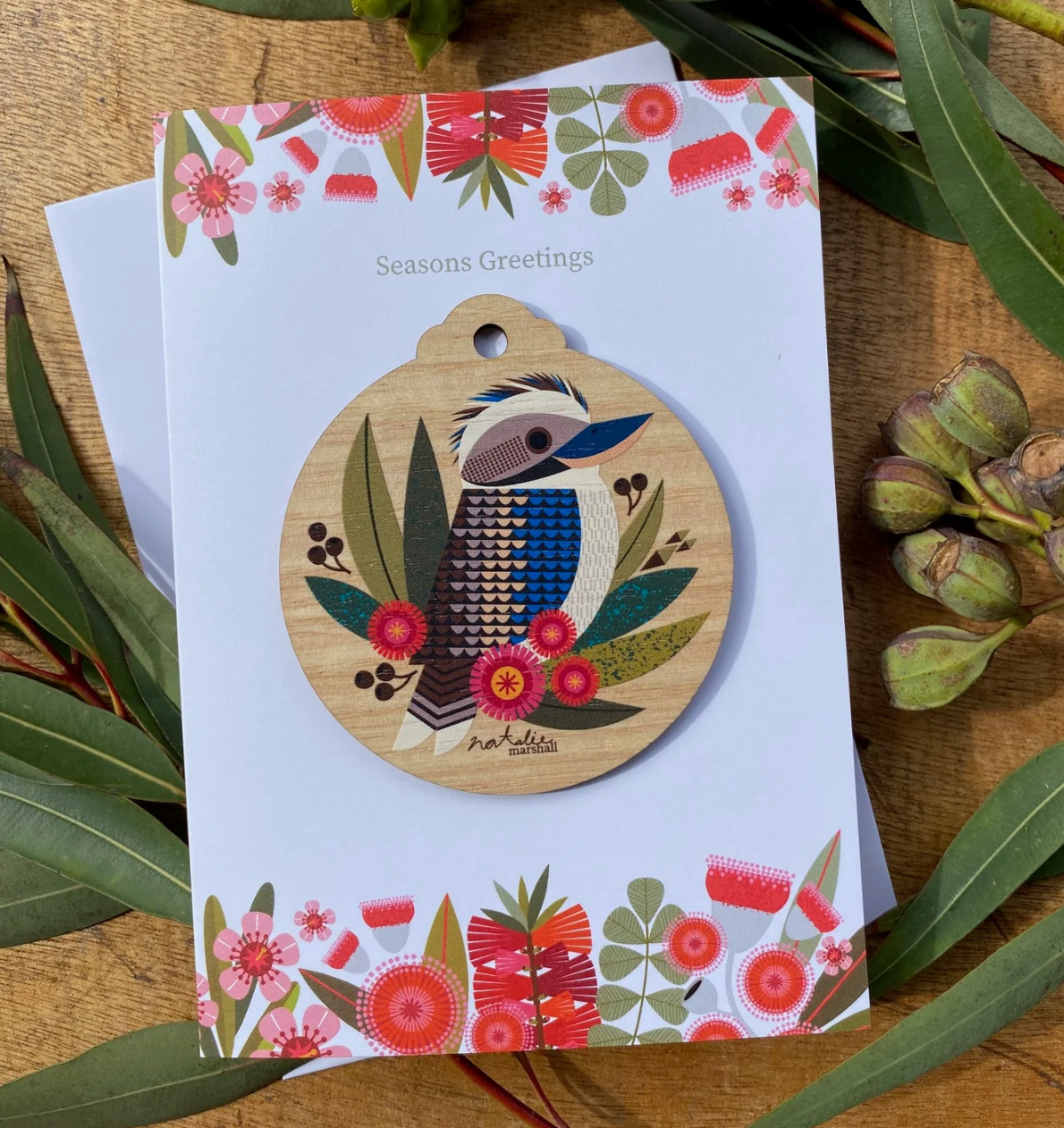 Little Hello Studio Australian Shaped Christmas Decoration Cards - 5 to choose from!