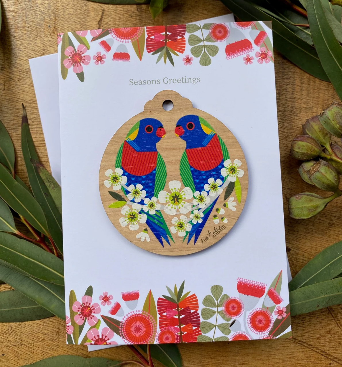 Little Hello Studio Australian Shaped Christmas Decoration Cards - 5 to choose from!