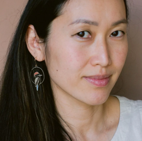 DENZ "Midi Christmas Kookaburra earrings Brown//Blue/Red" Christmas dangles statement earrings