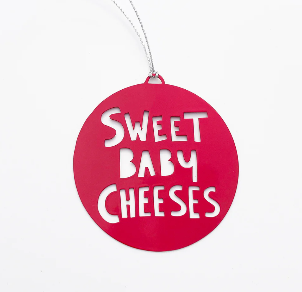 DENZ "Christmas Ornament Sweet Baby Cheeses in Red"